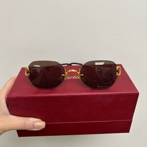 Cartier Gold Frame Sunglasses